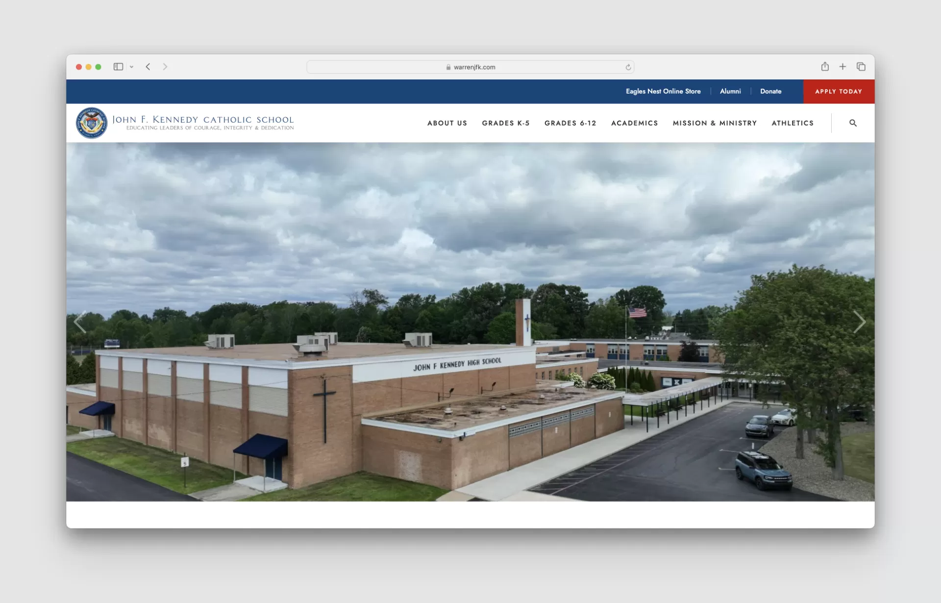 John F. Kennedy Catholic School Launches New Website