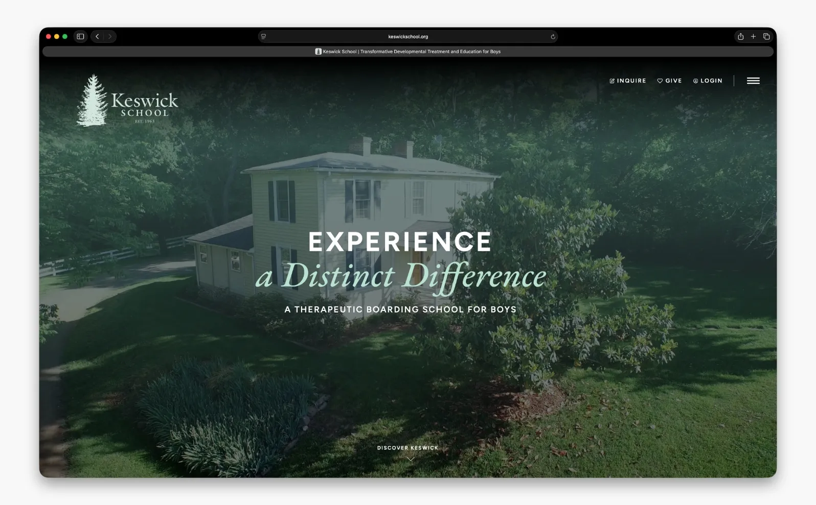 Keswick website sample