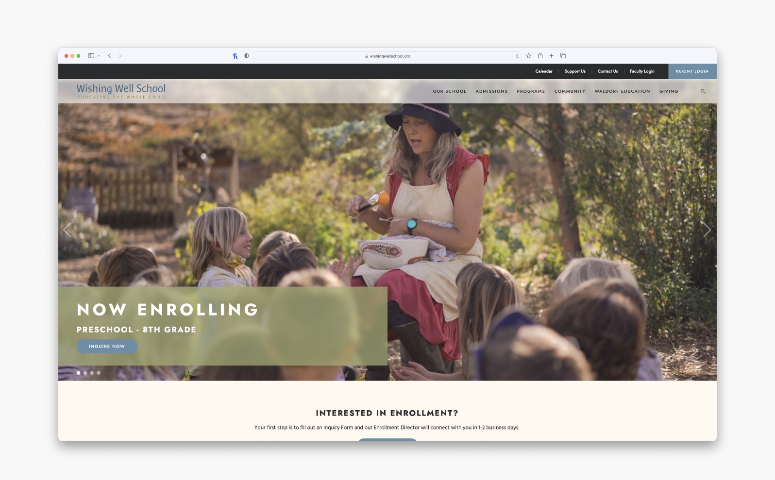 Wishing Well School site preview