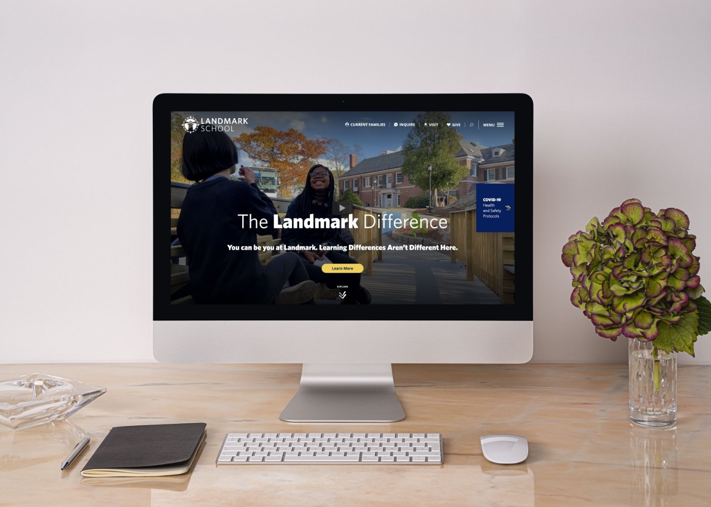 The Landmark School website preview