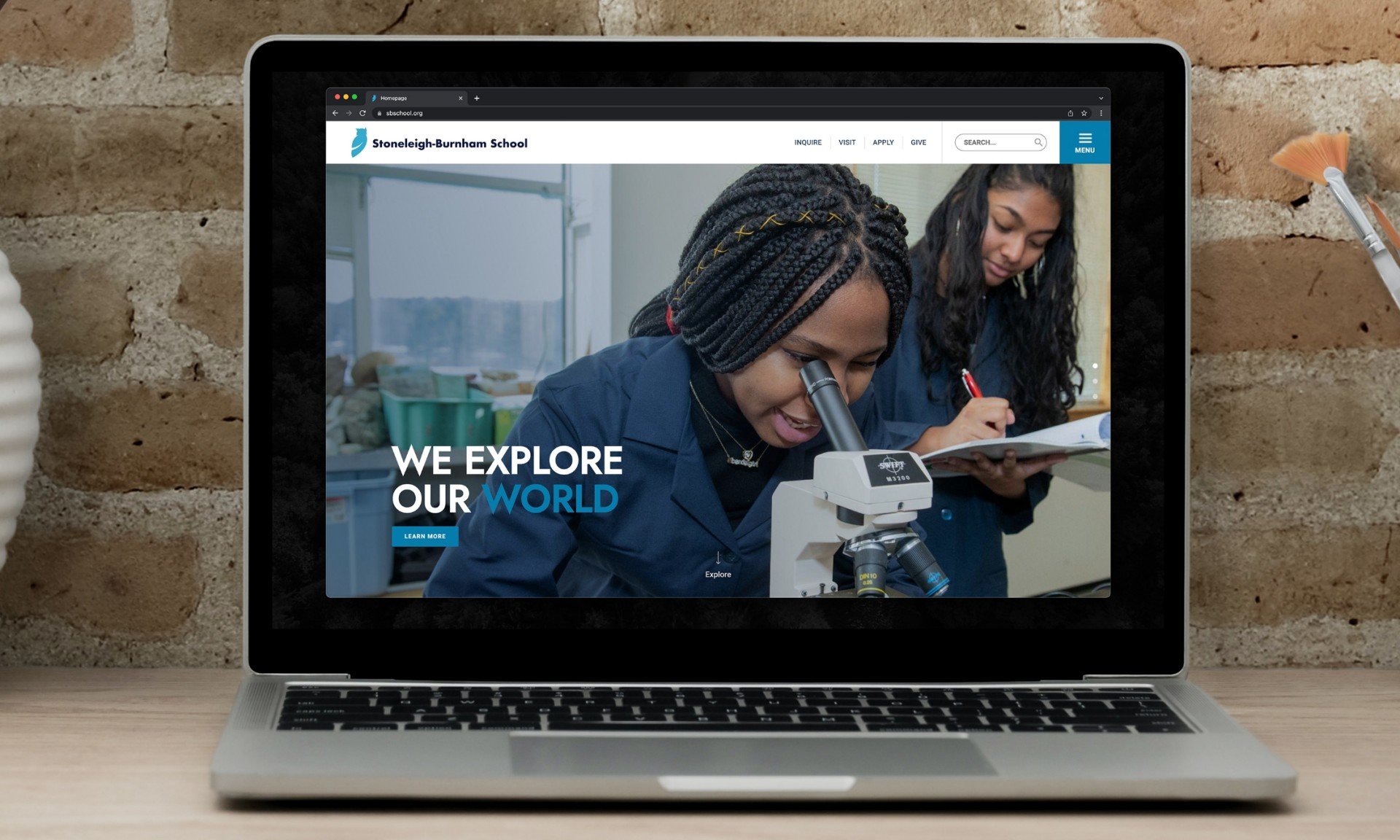 Stoneleigh-Burnham School website preview