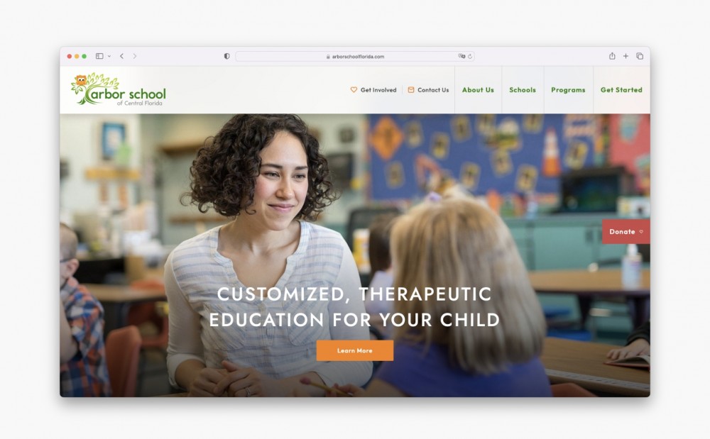 Arbor School website preview